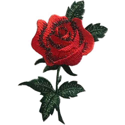 Embroidery applique flower patch for clothing