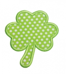 leaf clover embroidered patch