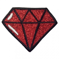 Red crown Embroidery Iron On Applique Patch