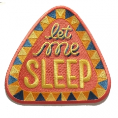 Heat Press Custom Badge Embroidery Patch Iron On Patch Applique For Clothing