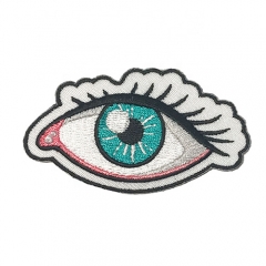 Professional embroidered patch eye logo patches