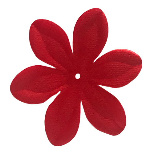 Wholesale padded red color flowers appliques