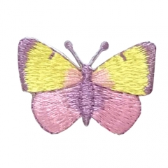 Custom Twill Stick on Embroidered Butterfly Embroidery Patches