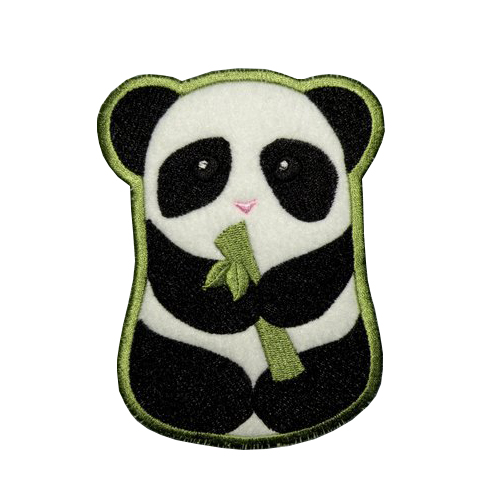 Custom panda Embroidered Animal Patches