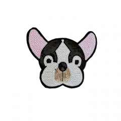 custom iron on embroidered applique glitter patches for kids garment