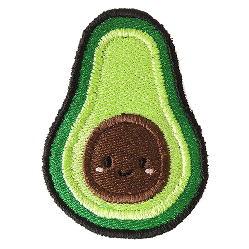 Avocado fruit 100% embroidery iron on patch