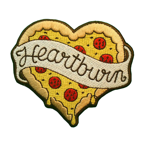 Custom iron on embroidery heart shape patches