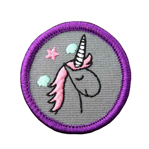 High quality Iron on unicorn embroidery patches for clothing