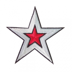Star Embroidery stick On Applique Patch