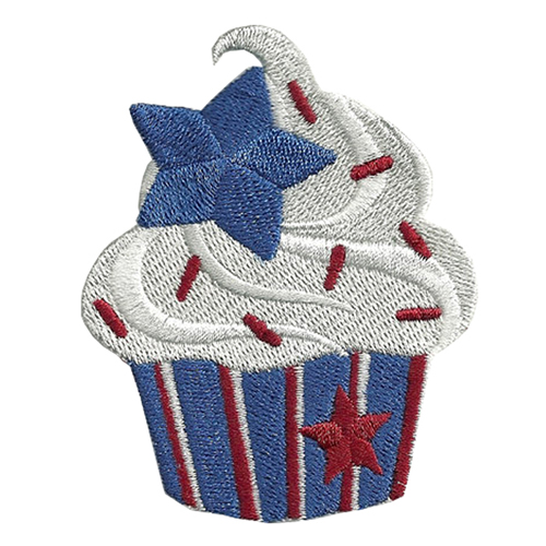 Wholesale custom cake cute embroidery patch iron on patches
