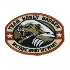 Custom iron on badges high density patch