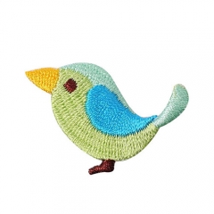 Custom lovely bird embroidery patches for clothing