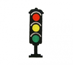 Embroidered traffic signal patches