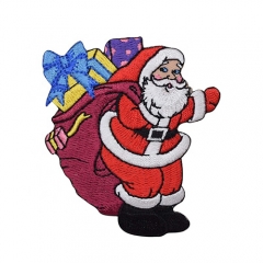 Custom embroidery Bell Patches For Christmas Decoration