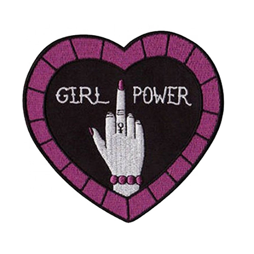 Factory OEM low price custom small embroidery patch heart