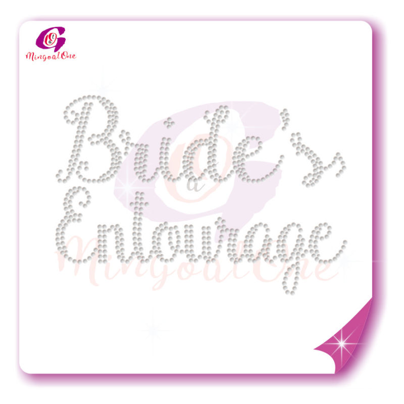 bride rhinestone transfer