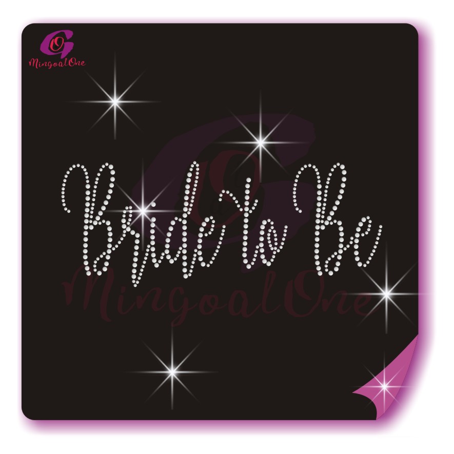 Bride rhinestone transfer