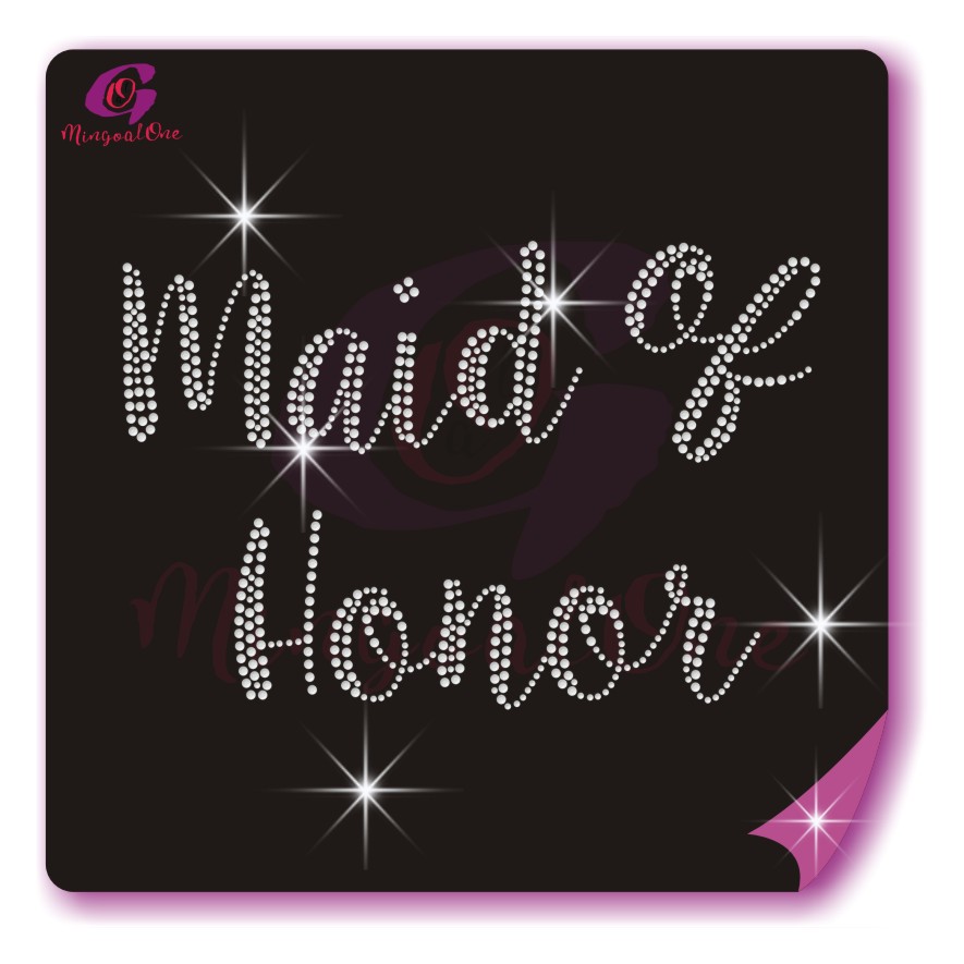 Bride rhinestone transfer