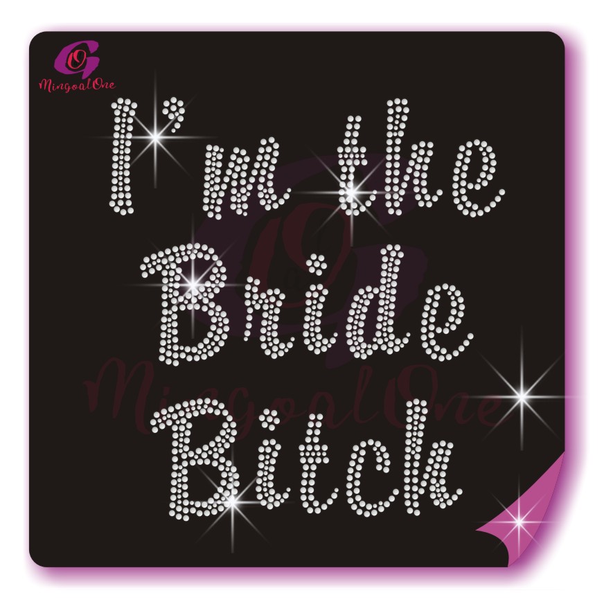 Bride rhinestone transfer