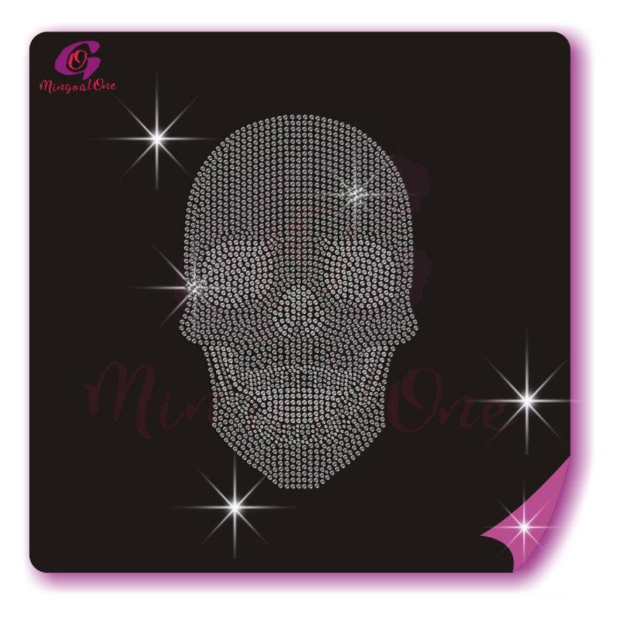 Skull rhinestone transfer