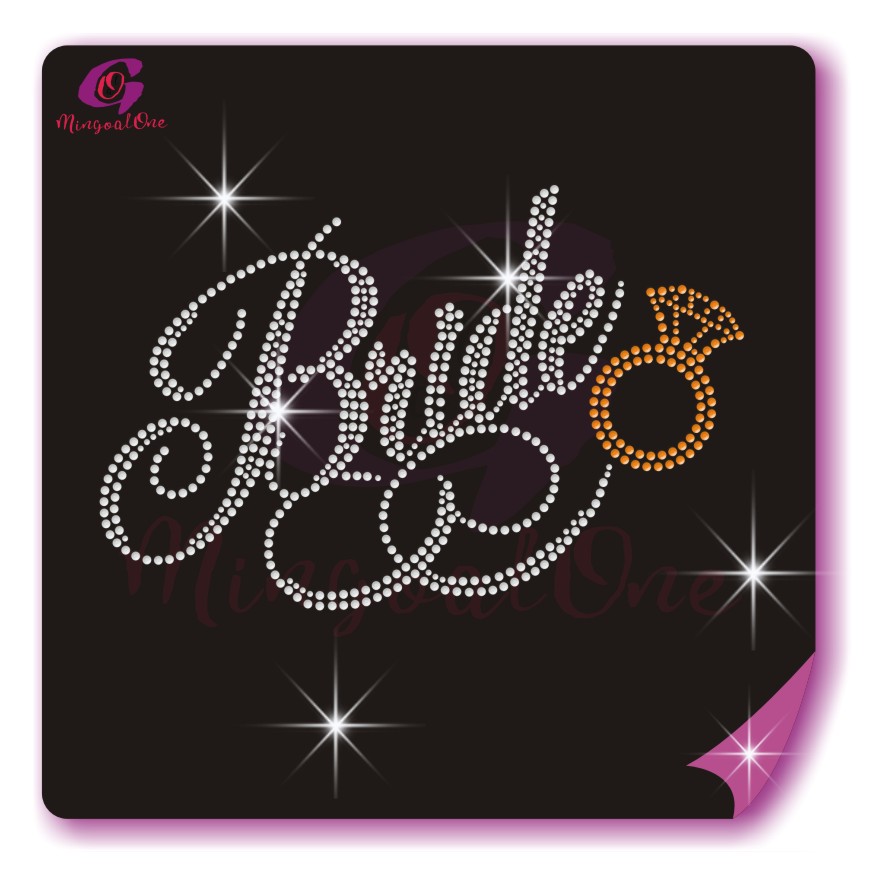 Bride rhinestone transfer