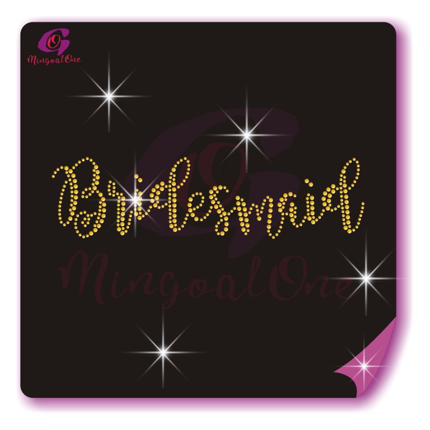 Bride rhinestone transfer