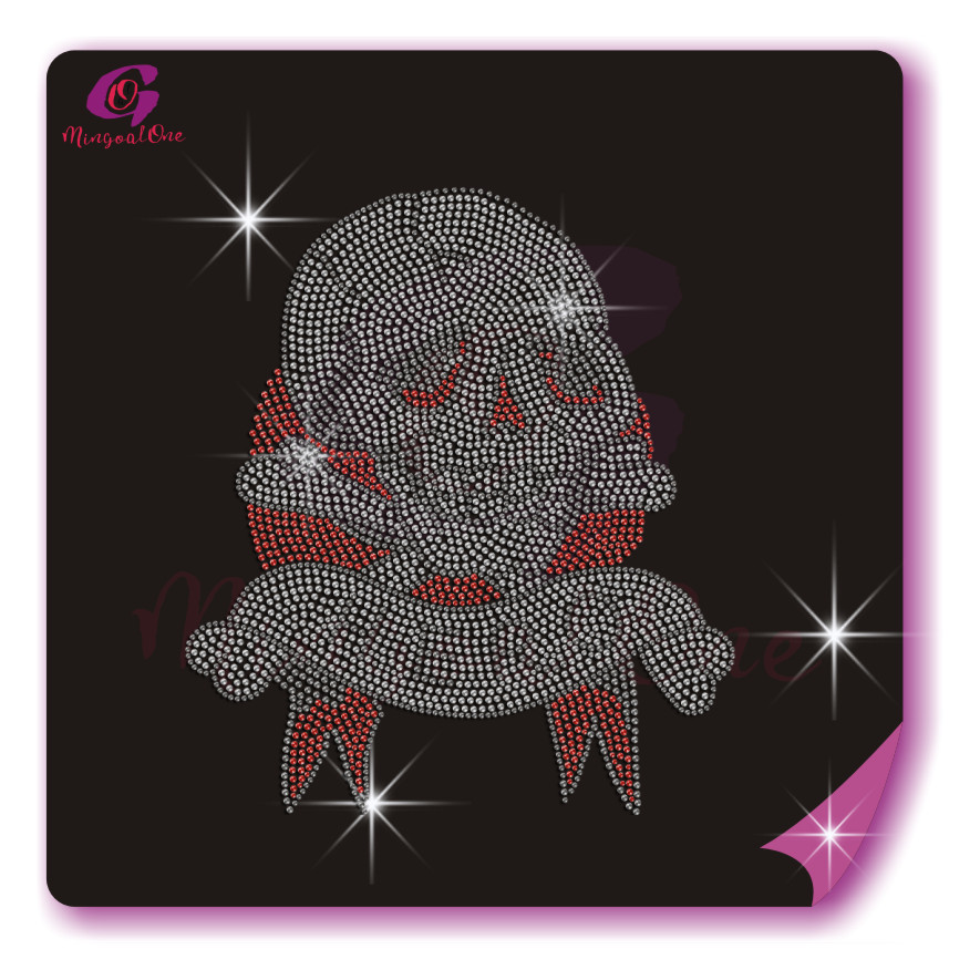 Skull rhinestone transfer