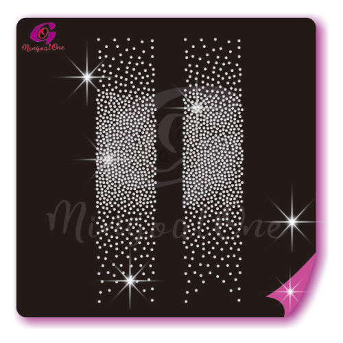 Bow Strips rhinestone transfer