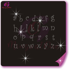 alphabet different font rhinestone transfer letters