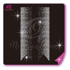 Bow Strips rhinestone transfer
