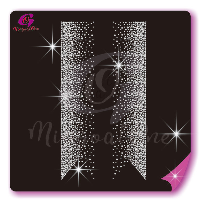 Bow Strips rhinestone transfer