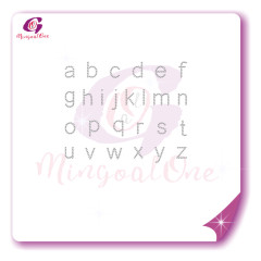 alphabet different font rhinestone transfer letters