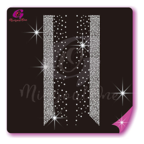 Bow Strips rhinestone transfer