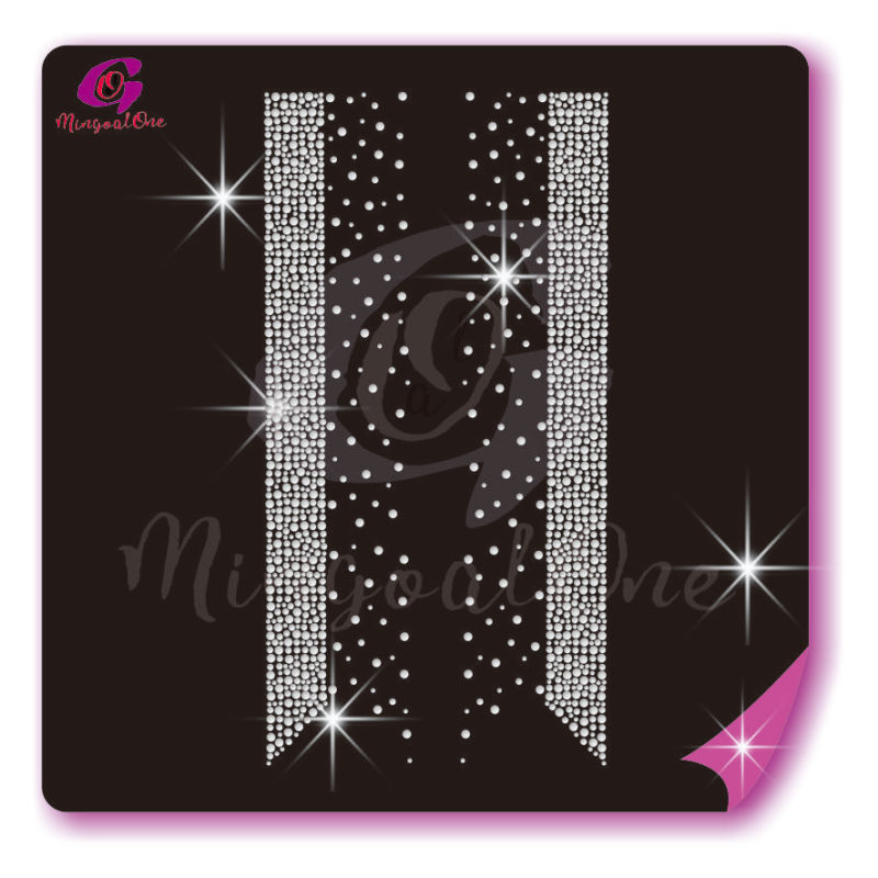 Bow Strips rhinestone transfer