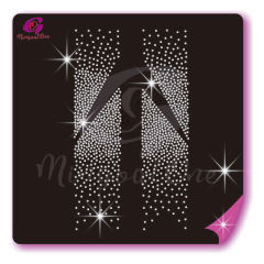 Bow Strips rhinestone transfer