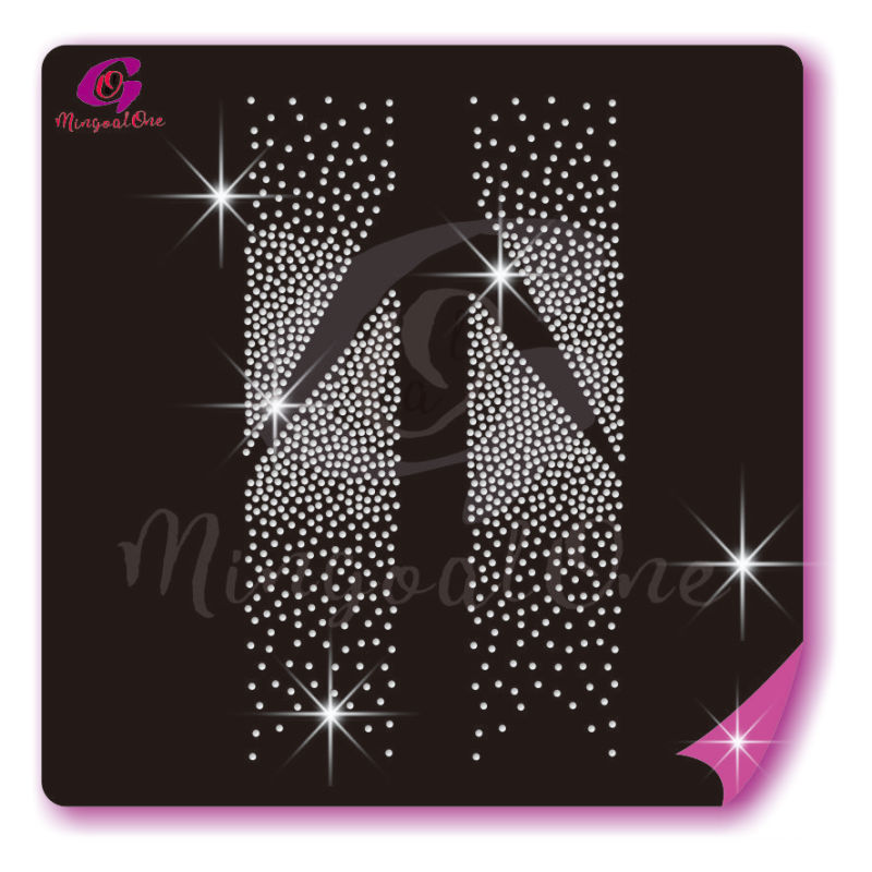 Bow Strips rhinestone transfer