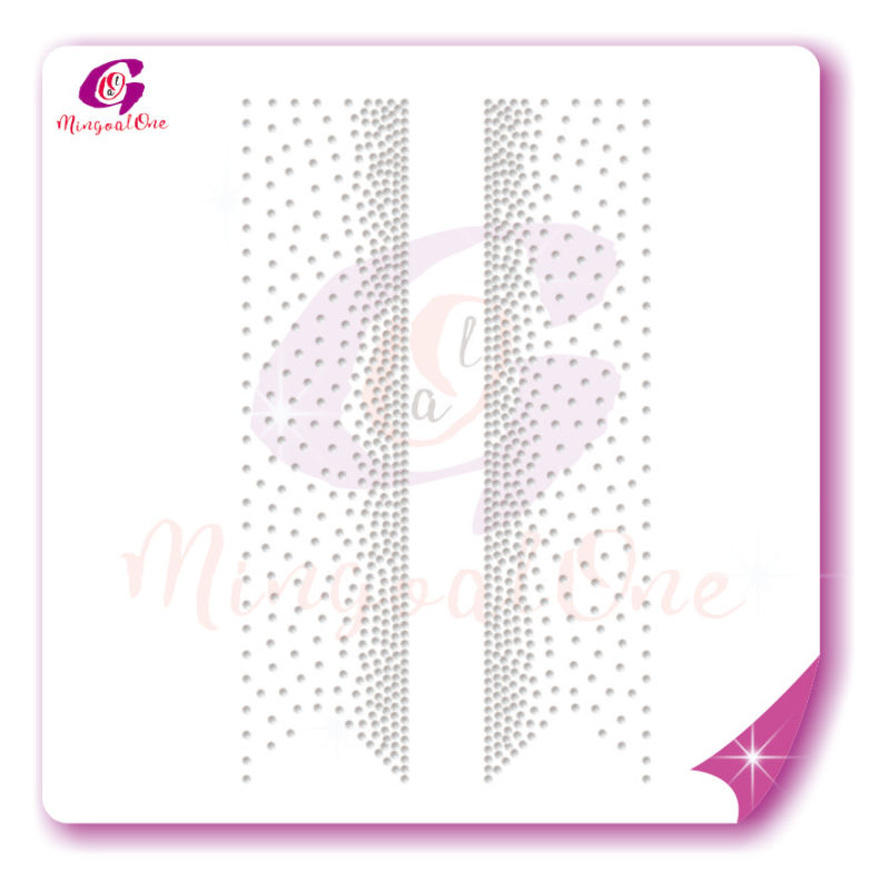 Bow Strips rhinestone transfer