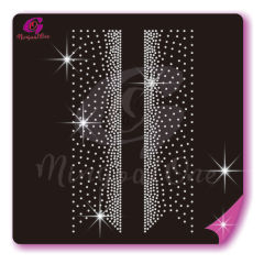Bow Strips rhinestone transfer