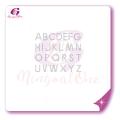 alphabet different font rhinestone transfer letters