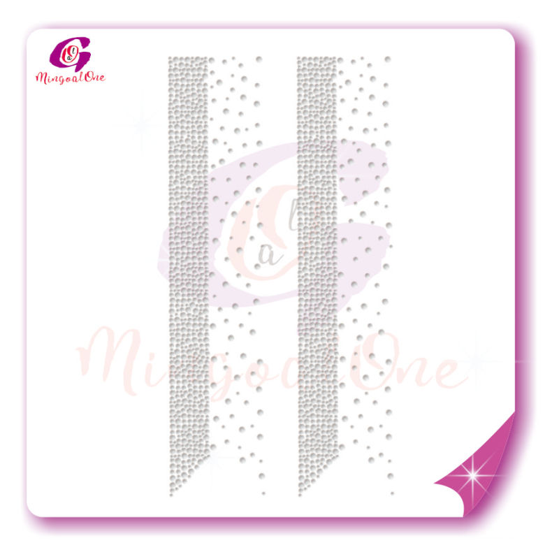 Bow Strips rhinestone transfer