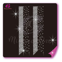 Bow Strips rhinestone transfer