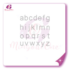 alphabet different font rhinestone transfer letters