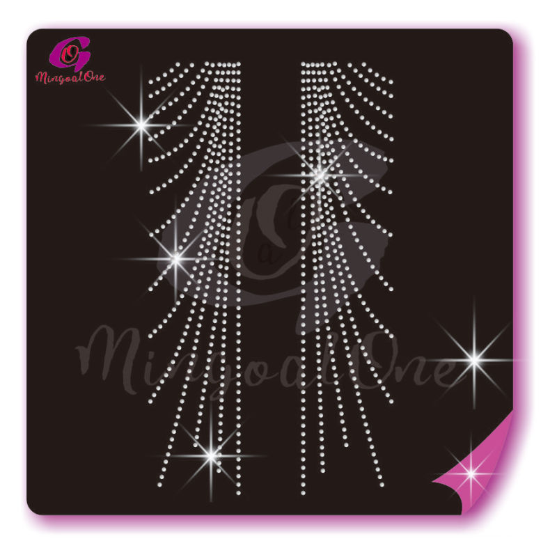 Bow Strips rhinestone transfer