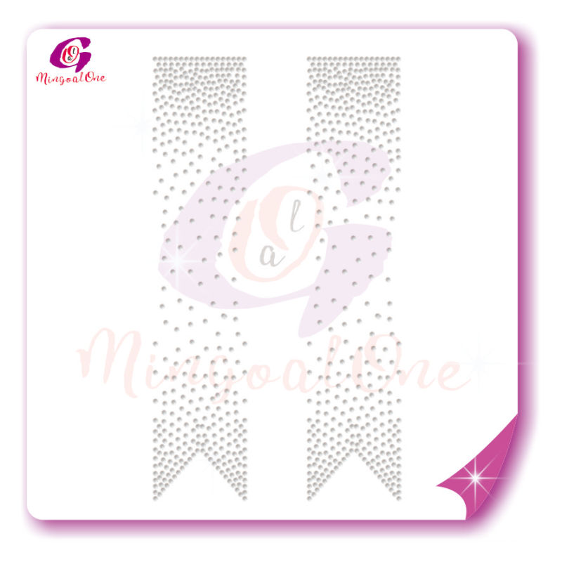 Bow Strips rhinestone transfer