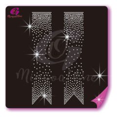 Bow Strips rhinestone transfer