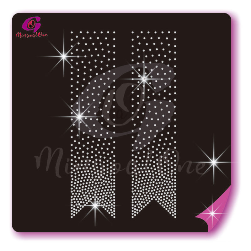 Bow Strips rhinestone transfer