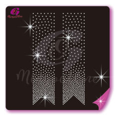 Bow Strips rhinestone transfer