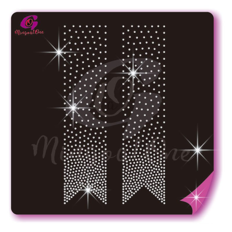 Bow Strips rhinestone transfer
