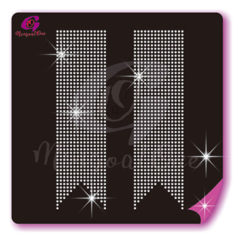 Bow Strips rhinestone transfer