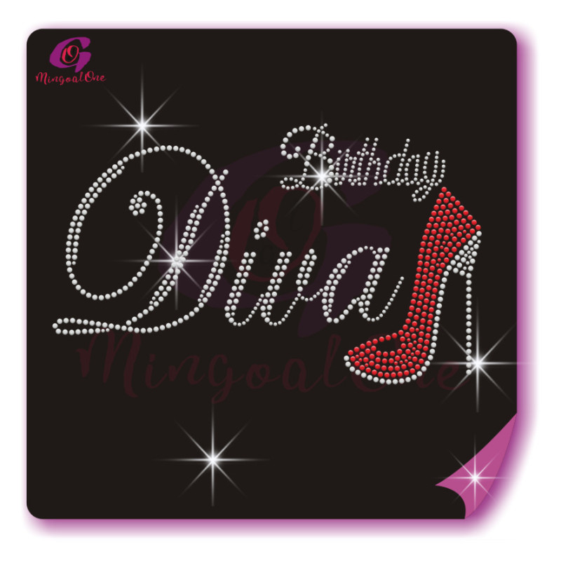 Birthday entourage rhinestone transfer